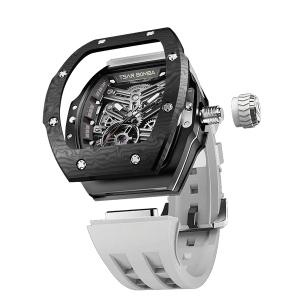 TSAR BOMBA TB8218 Luxury Skeleton Automatic Watch for Men